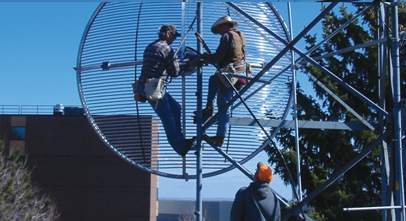 image of satellite dishes